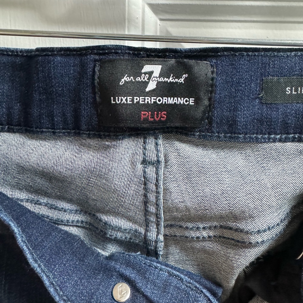 7 For All Mankind Dark Blue Luxe Jeans